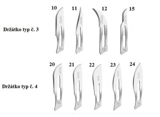Skalpelová čepelka č.13